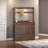 Solid Oak Hall Tree with Shoe Storage