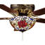 Tiffany Renaissance 3 Light Ceiling Fan Light