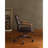 Antique Slate Top Grain Leather Office Chair
