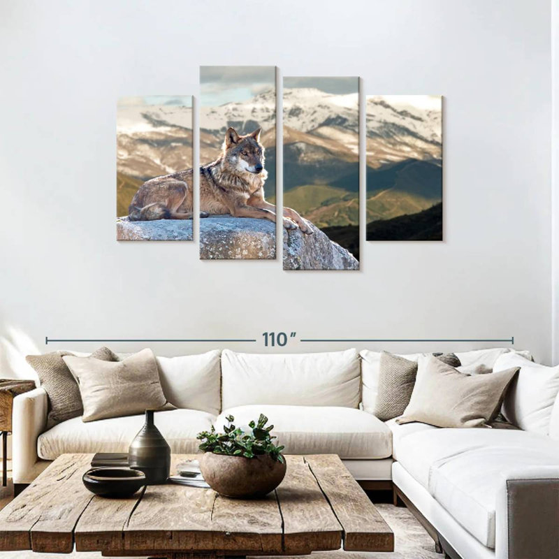 Brampt Iberian Wolf, 48" H x 75" W