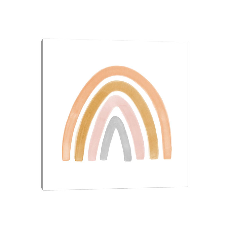 Watercolour Rainbow II - Square by Nouveau Prints - Wrapped Canvas Gallery-Wrapped Canvas Giclée