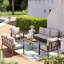 Ensemble de conversation 7 personnes avec table basse et ensemble de mobilier de patio moderne, foyer au propane en option-1707857896-1680187638