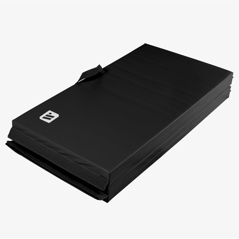Tapis d'exercice en vinyle ECO, H 96 po x l 48 po x P 2 po, Noir