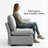 Stedman Modular 2-Seater Loveseat, Living Room Furniture-124238782-124279345