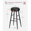 Ide Upholstered Counter Stool with Metal Frame-477764699-478538846