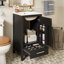Meuble-lavabo moderne avec lavabo, tiroirs à fermeture en douceur et organisateur de porte, espaces étroits-254613435-254613438