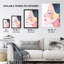 Freckles Woman Portrait Pink Polka Dot Wall Art Print
