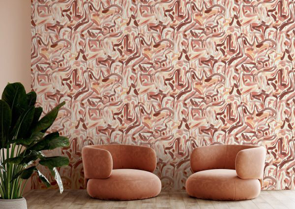 Confetti 10m x 60cm Wallpaper Roll, Pink