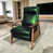 Metallic Dusky Sage Emerald Leather est en rupture de stock