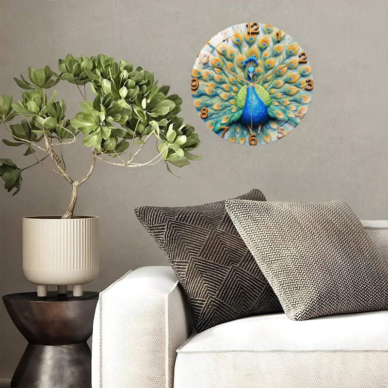 Horloge murale Peacock