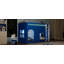 Lit mezzanine simple pour enfants avec guirlande lumineuse à DEL, bleu Klein