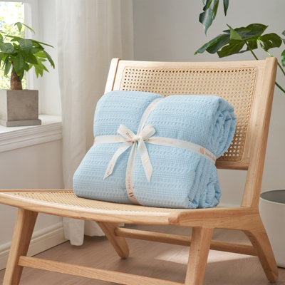 Double-Sided Waffle Cooling Comforter For Hot Sleepers, Machine Washable
