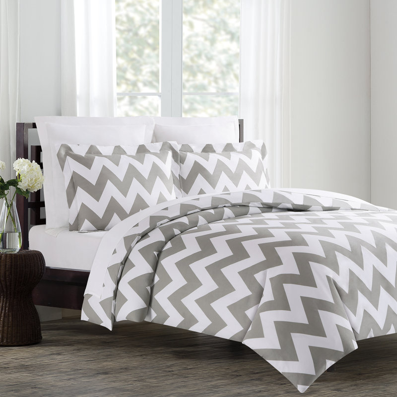 Ensemble de housse de couette , Très grand, Gris plume