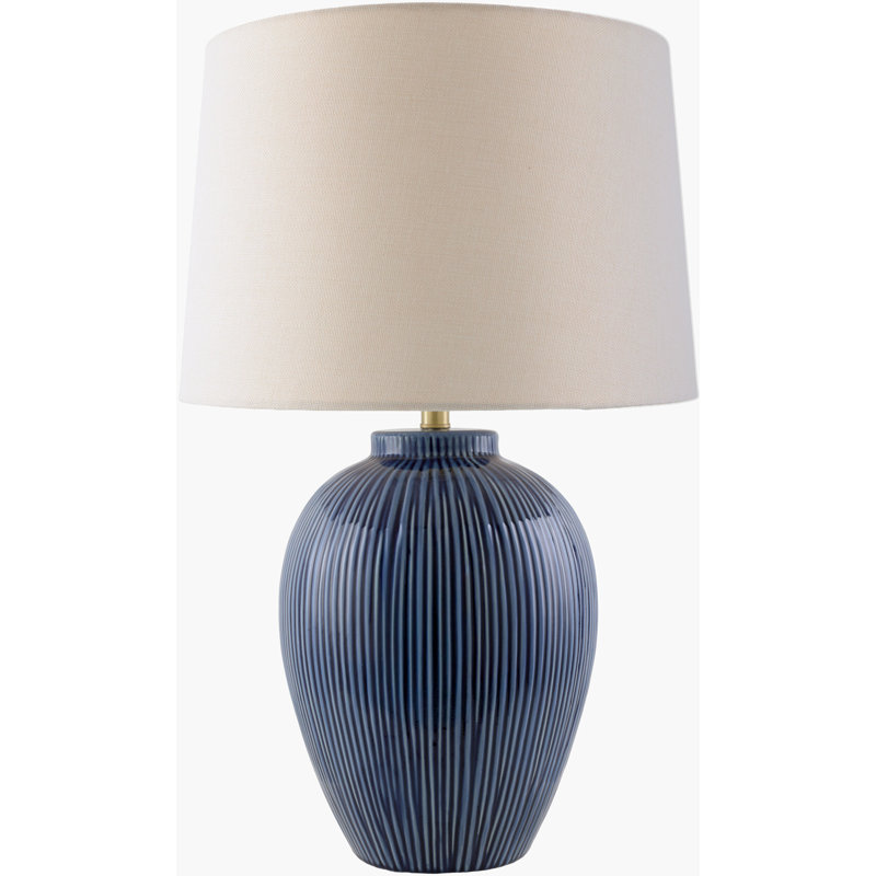 Lampe de table Pilypas, Beige, Bleu
