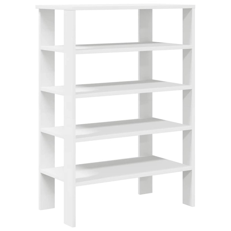 8 Pair Shoe Rack, White
