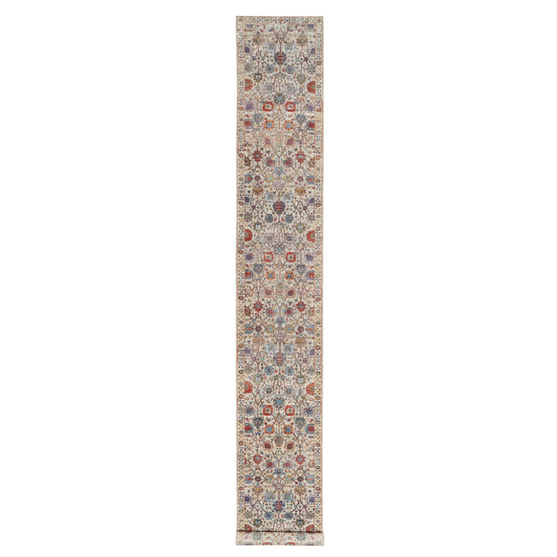 Tapis de couloir oriental 2 pi 6 po x 18 pi 4 po Tebraz