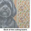 Planche à découper en verre noir Lhasa Apso Heirloom