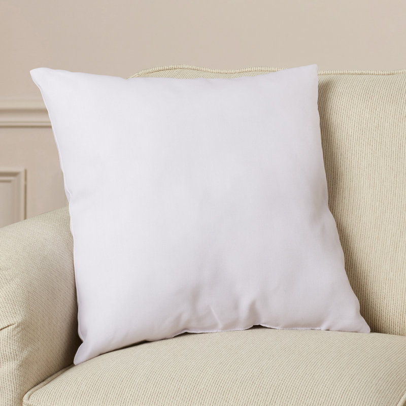Solid Reversible Throw Pillow, 16" H x 16" W, Bisque