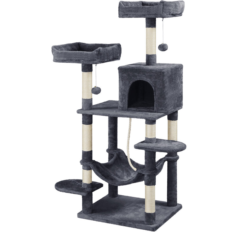 Tonquin 59'' H Cat Tree, Dark Gray