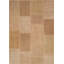 Tapis géométrique brun chanvre noué à la main-1122226650