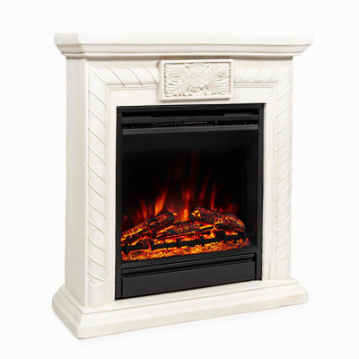 Klarstein 60 cm W White Electric Fireplace