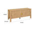 Meuble télé Hay, 47 po, 2 portes avec tablettes réglables, beige