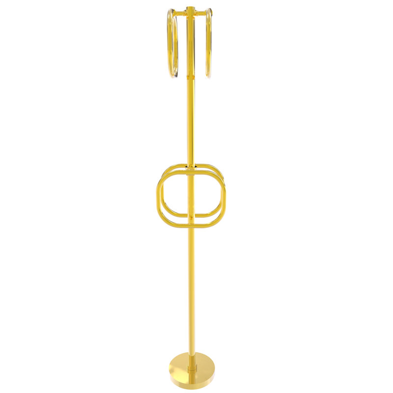 Porte-serviettes sur pied Gober, Laiton poli
