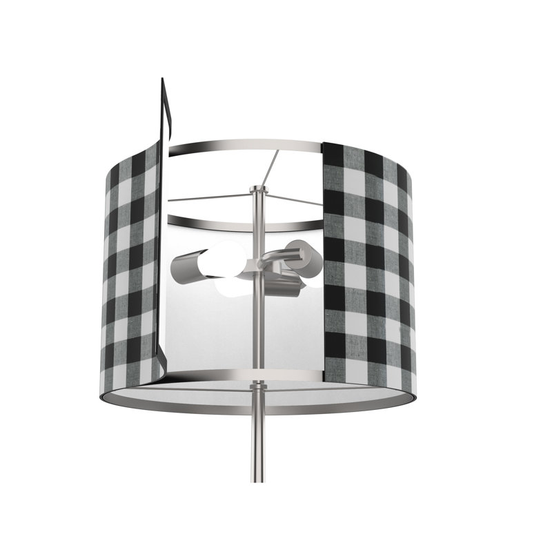 Abat-jour tambour en damier