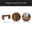 Table basse rustique, console robuste, table de couloir en bois