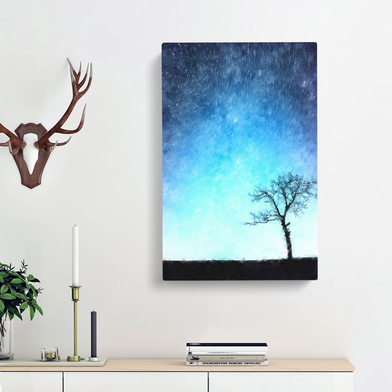 Tree At Dusk In Slovakia - Wrapped Canvas, 50cm H x 35cm W x 3cm D