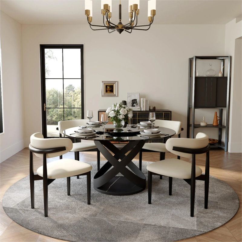 Chaises de salle à manger, Noir