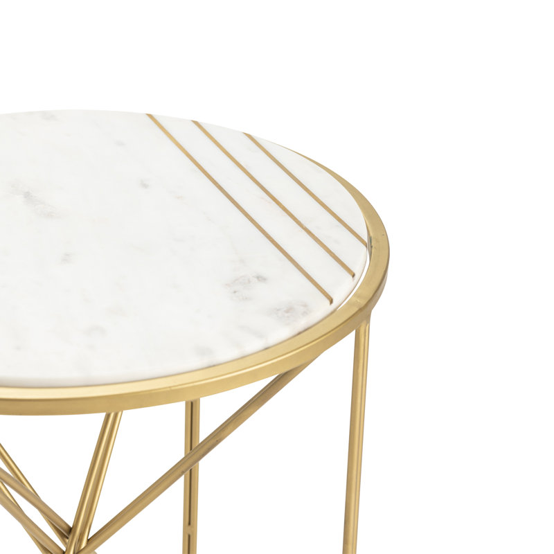 Marble Top End Table