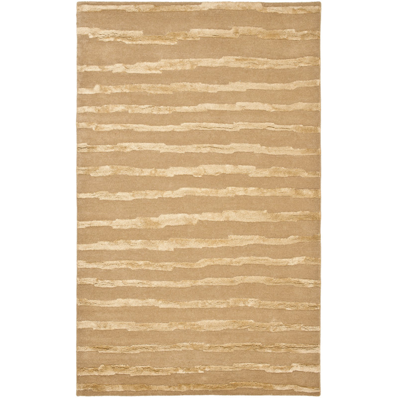 Czajkowski Abstract Wool Hand Woven Area Rug, Rectangle 152 x 244 cm