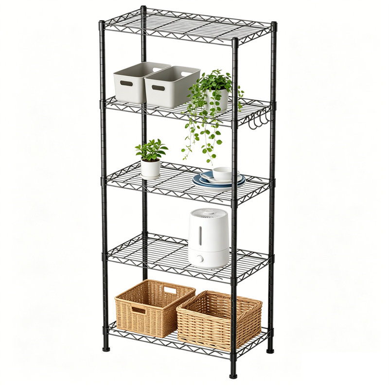 5 Tier Adjustable Wire Shelving Unit