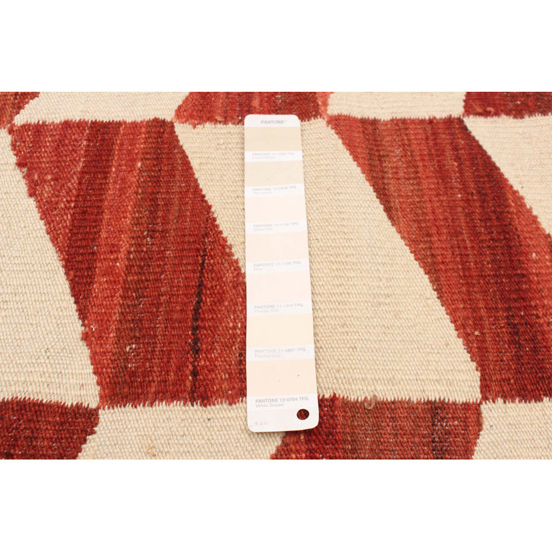 Anim crème, cuivre foncé kilim 4 pi 2 po x 5 pi 10 po