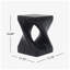 Table d'appoint torsadée en oxyde de magnésium Christopher Knight Home, 29,8 cm L x 29,8 cm P x 40,6 cm H