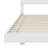 Modern High Gloss 3-Piece Bedroom Set Floating Bed Frame Platform Bed With LED Light & 2 Nightstands