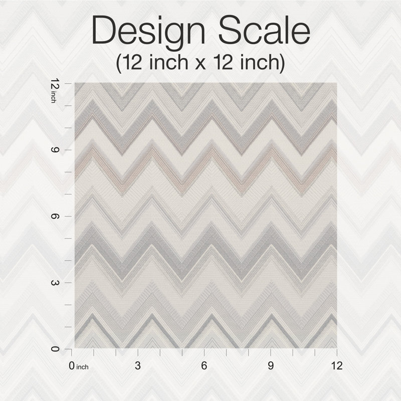 Double rouleau Missoni 4 Happy Zig Zag, gris