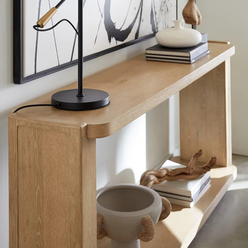 Console simple de style français, H 31,9 po x l 78,7 po x P 15,7 po