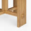 Table de salle à manger ronde en bois massif de style contemporain avec quatre pieds et un plateau en bois naturel pour 6 sièges