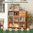 Bamboo Buffet Cabinet with Storage