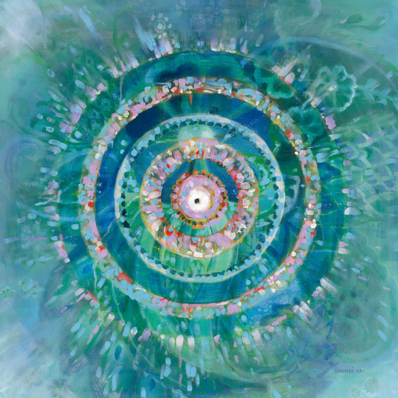 Ocean Mandala by Danhui Nai - Wrapped Canvas Painting, 76cm H x 76cm W