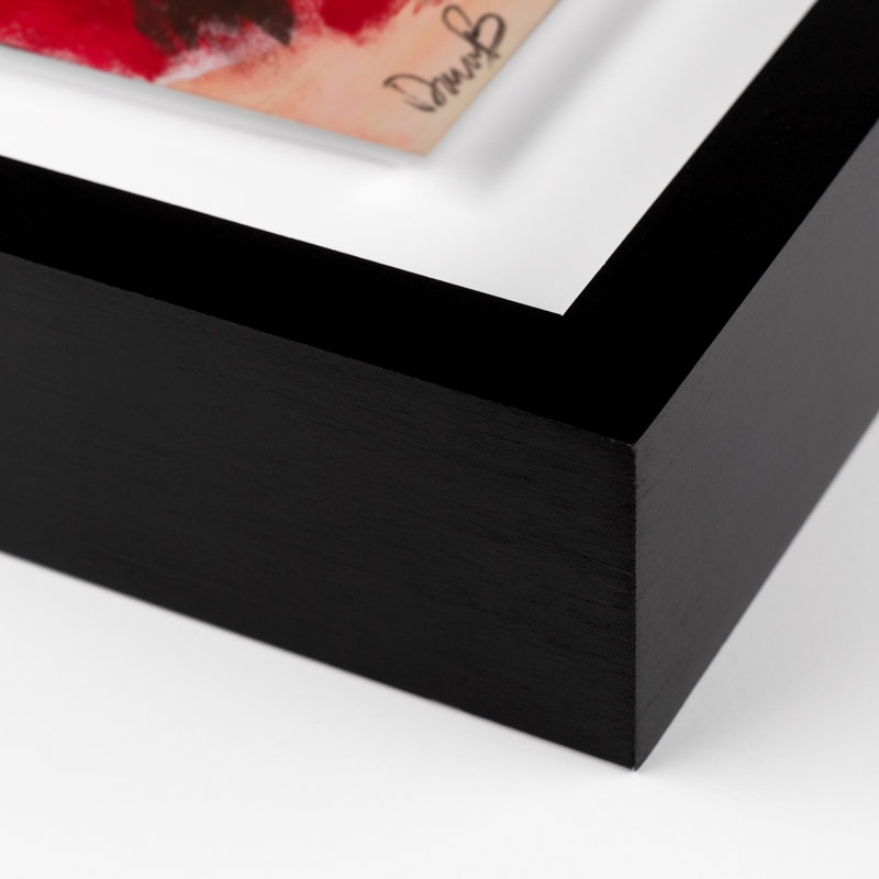 Big Red Print by Donna Bernstein, Black, 40" H x 17" W x 2.5" D