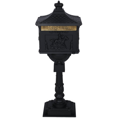 Aluminum Post Mounted Post Box