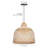 1-Light Pendant Lights Bamboo Dome-2040299680