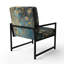 Crowne - Fauteuil d'appoint rembourré à motif floral jaune et vert-1729534275