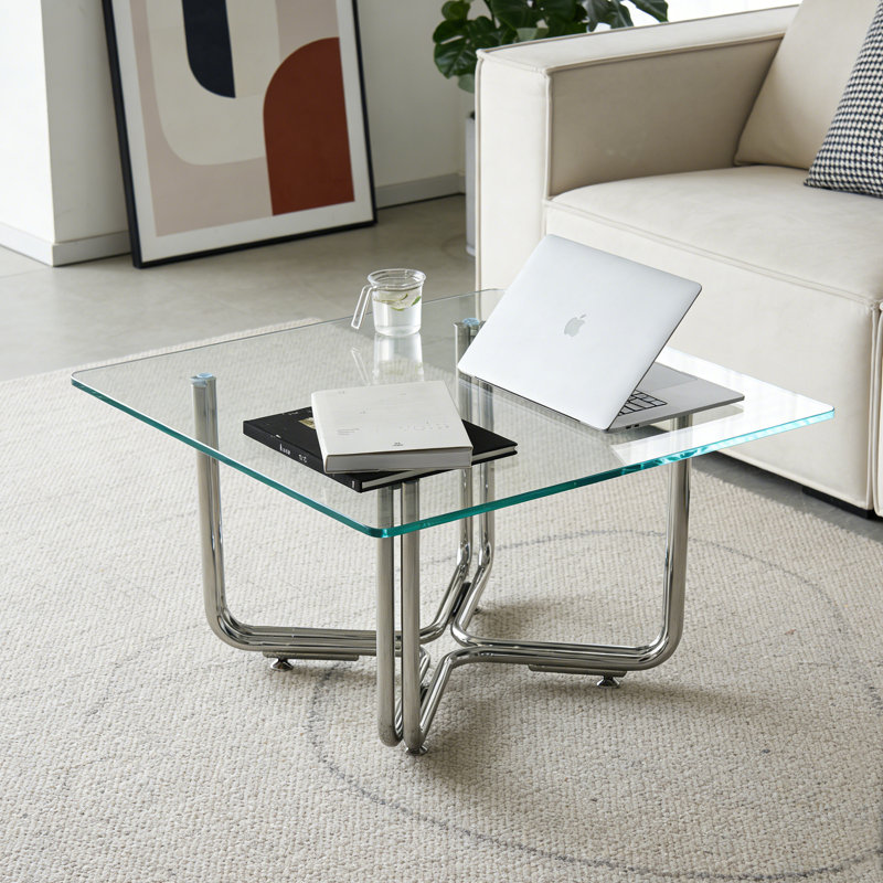 Geometrically Designed Durable Square Coffee Table
