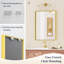 Miroir de salle de bain rectangulaire avec cadre en aluminium et verre trempé-1057012571-1057828146