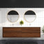 Meuble-lavabo mural double l 83 po x P 19,6 po x H 21,75 po Yacoubou-77133619