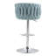Ensemble de 2 tabourets de bar pivotants à 360 ° en tissu, chaises de bar réglables à hauteur de comptoir avec dossier tissé et repose-pieds, tabourets de bar pour îlot de cuisine, café, pub-885698666